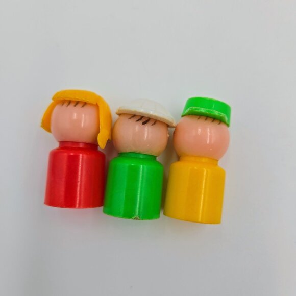 Vintage School Toys Little People Desk Chair Boy Girl Hong Kong Read - Picture 5 of 9